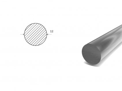 Nerezová guľatina 12 mm - ťahaná (1.4104)