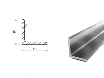 Nerezový L Profil 25x25x4 (1.4301/7)