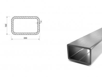 Nerezový jokel 200x100x3 (1.4301/7)