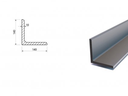 L profil 140x140x10 (S355)
