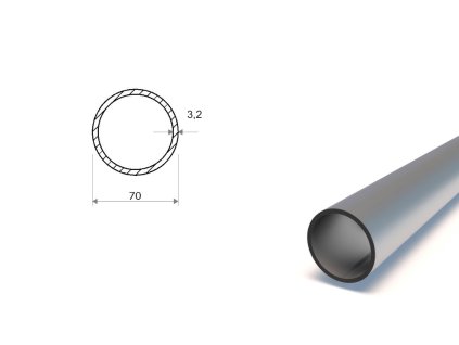 Trubka zváraná 70x3,2