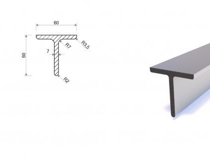 T profil 60x60x7