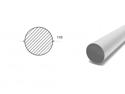 Hliníková guľatina 110 mm (EN 7075)