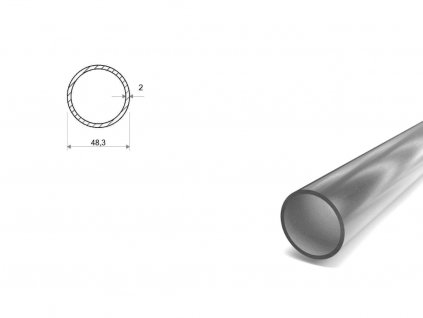 Nerezová rúra brúsená 48,3x2