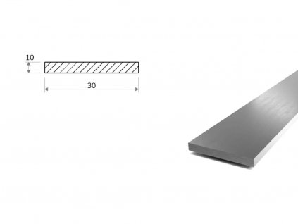 Nerezová pásovina 30x10 - strihaná (1.4301/7)